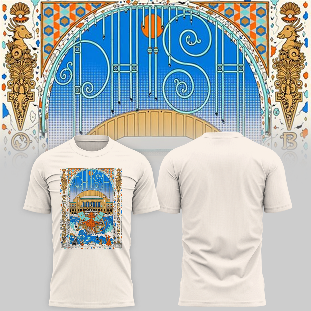 Phish Dry Goods Atlantic City NJ 2026 Limited Edition Shirt Live At Boardwalk Hall On October 2 3 4 2026