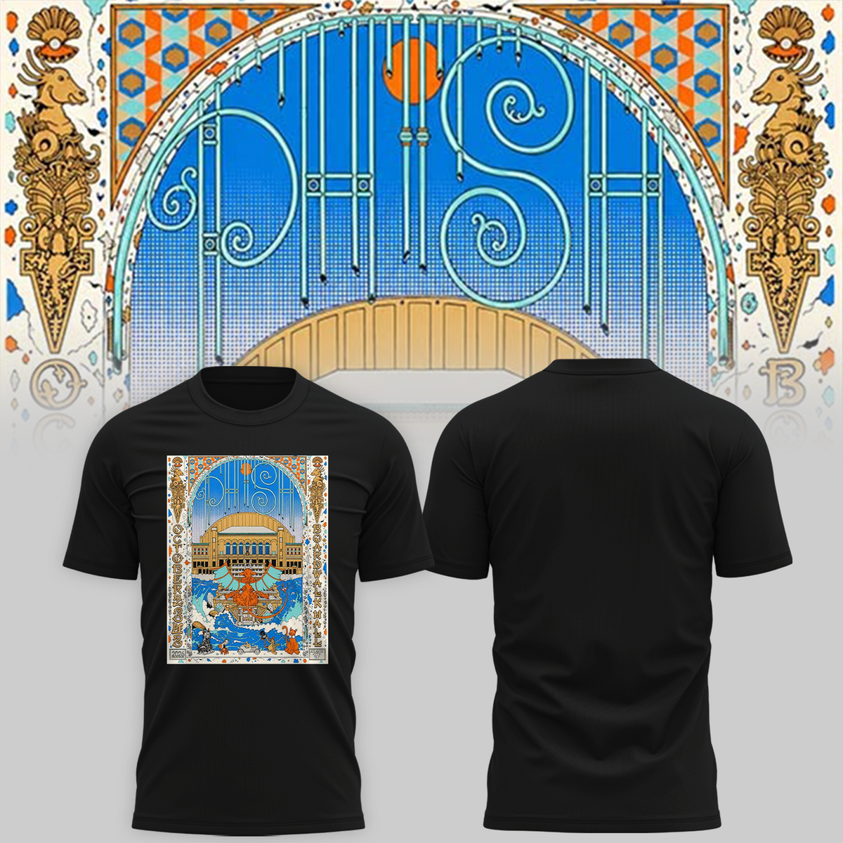 Phish Dry Goods Atlantic City NJ 2026 Limited Edition Shirt Live At Boardwalk Hall On October 2 3 4 2026
