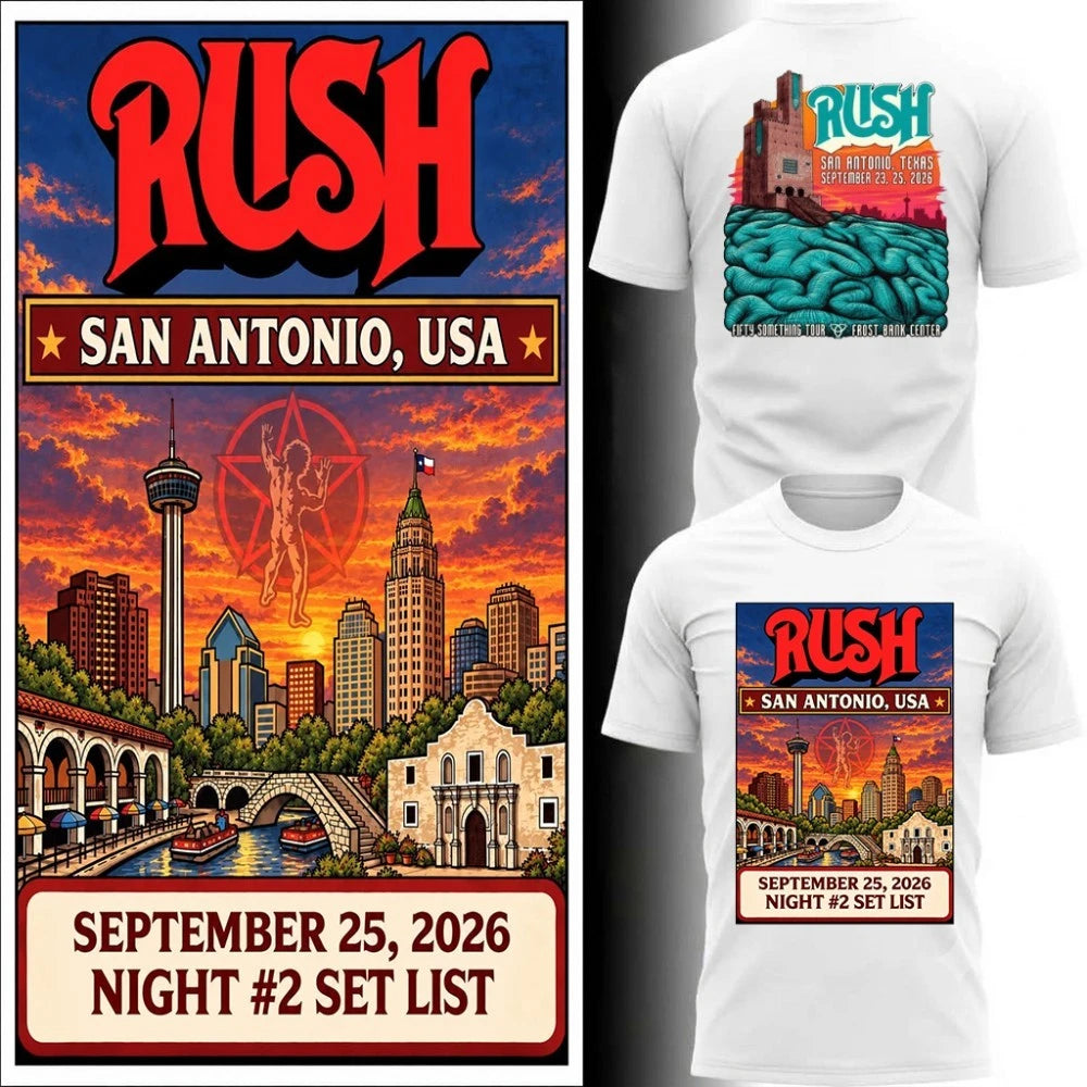 Fifty Something Tour September 25, 2026 Frost Bank Center in San Antonio, Texas Poster T-Shirt
