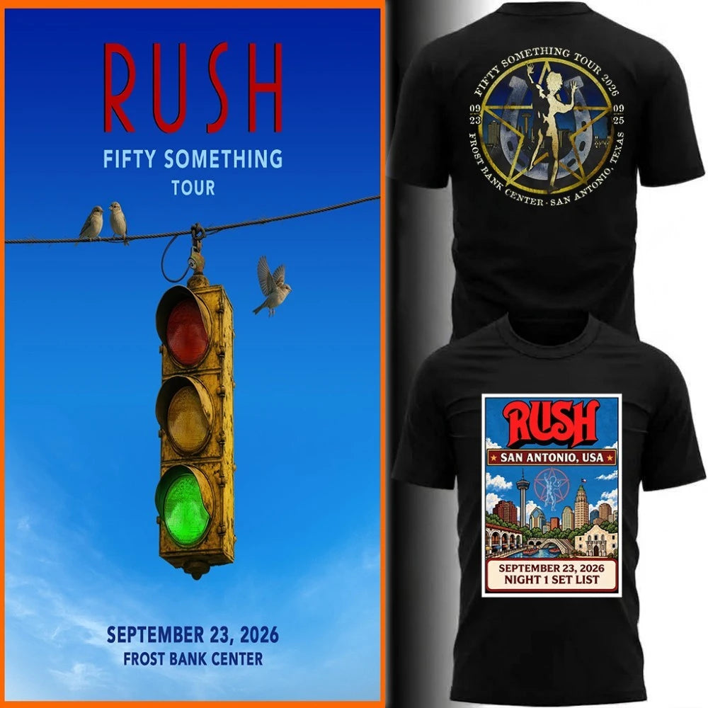 Rush San Antonio, USA Night 1 Set List September 23, 2026 Tshirt