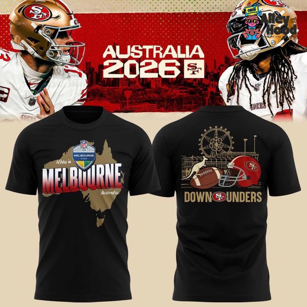 San Francisco 49ers Melbourne Australia 2026 T-Shirt