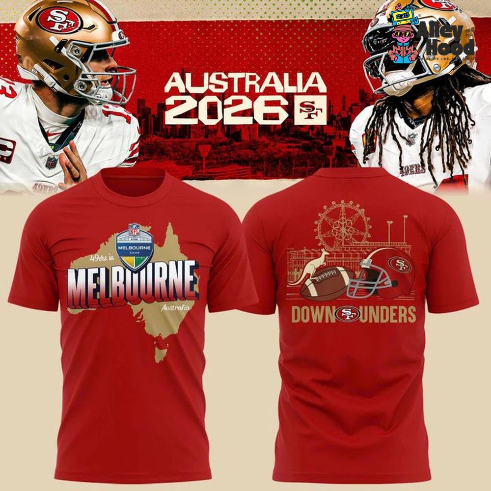 San Francisco 49ers Melbourne Australia 2026 T-Shirt