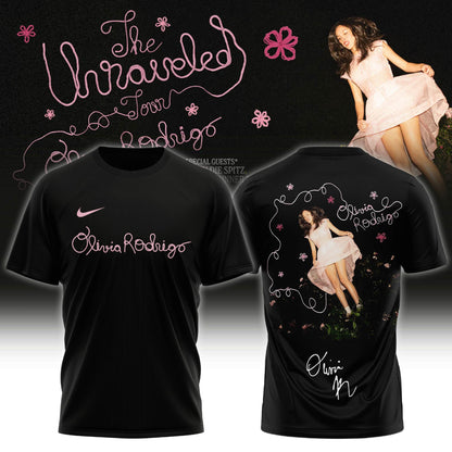 Olivia Rodrigo – The Unraveled Tour 2026/27 Tshirt Black