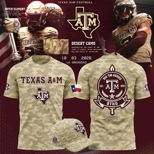.Texas A&M Aggies Limited Camo Shirt NN