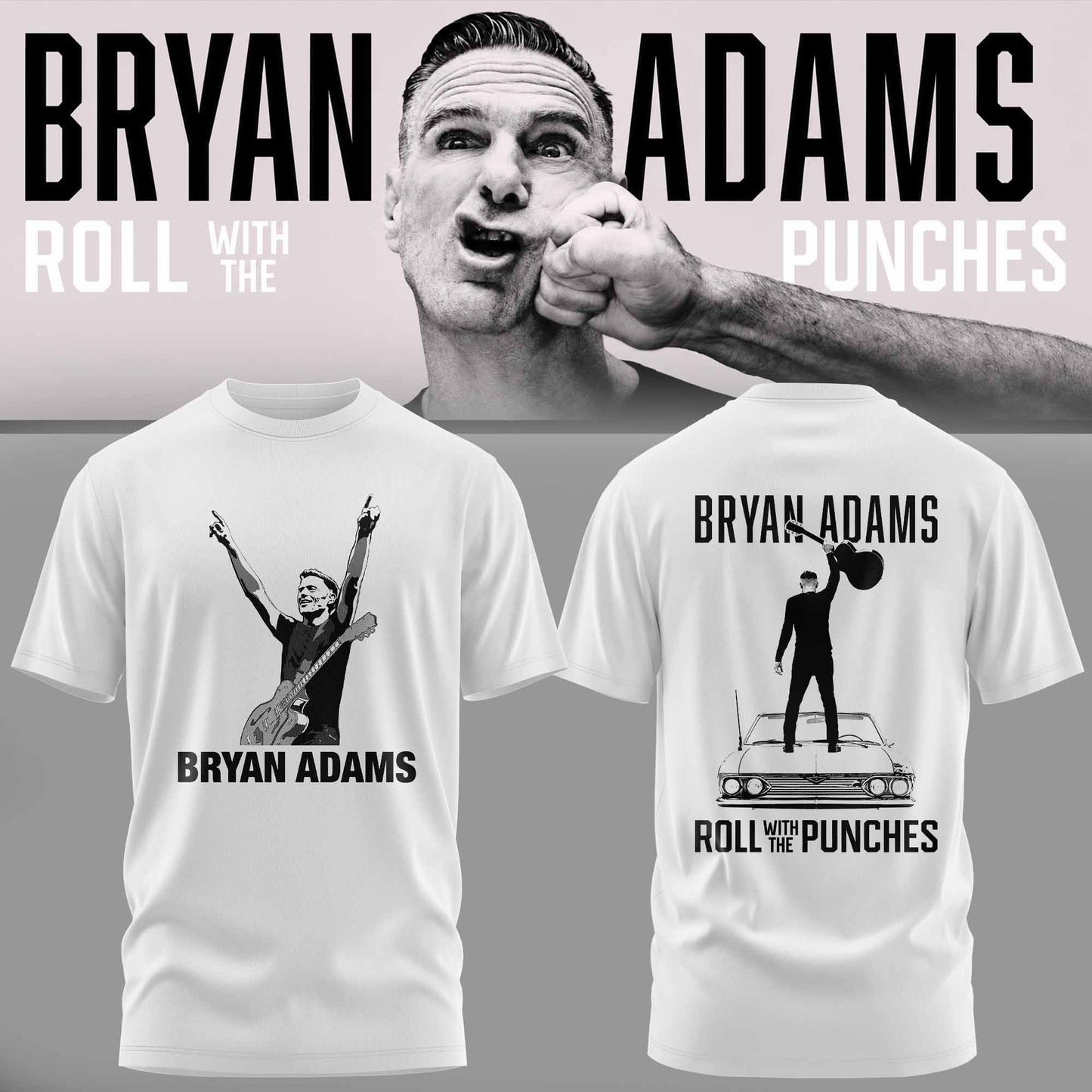 BRYAN ADAMS – ROLL WITH THE PUNCHES TOUR TEE