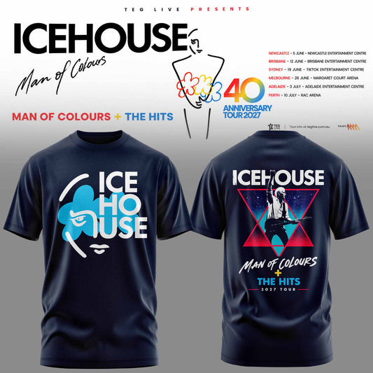 ICEHOUSE — MAN OF COLOURS 40TH ANNIVERSARY TOUR TEE