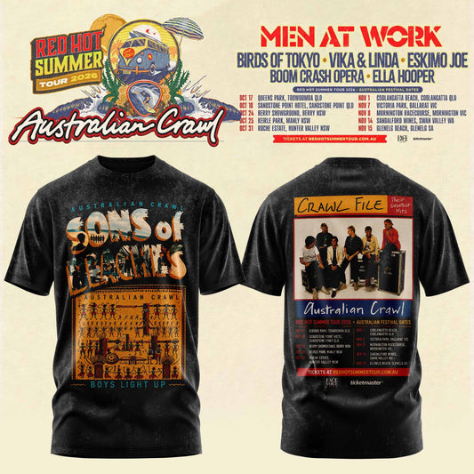 AUSTRALIAN CRAWL – RED HOT SUMMER TOUR 2026 TEE