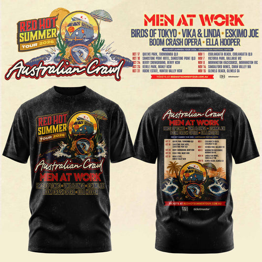 AUSTRALIAN CRAWL – RED HOT SUMMER TOUR 2026 TEE