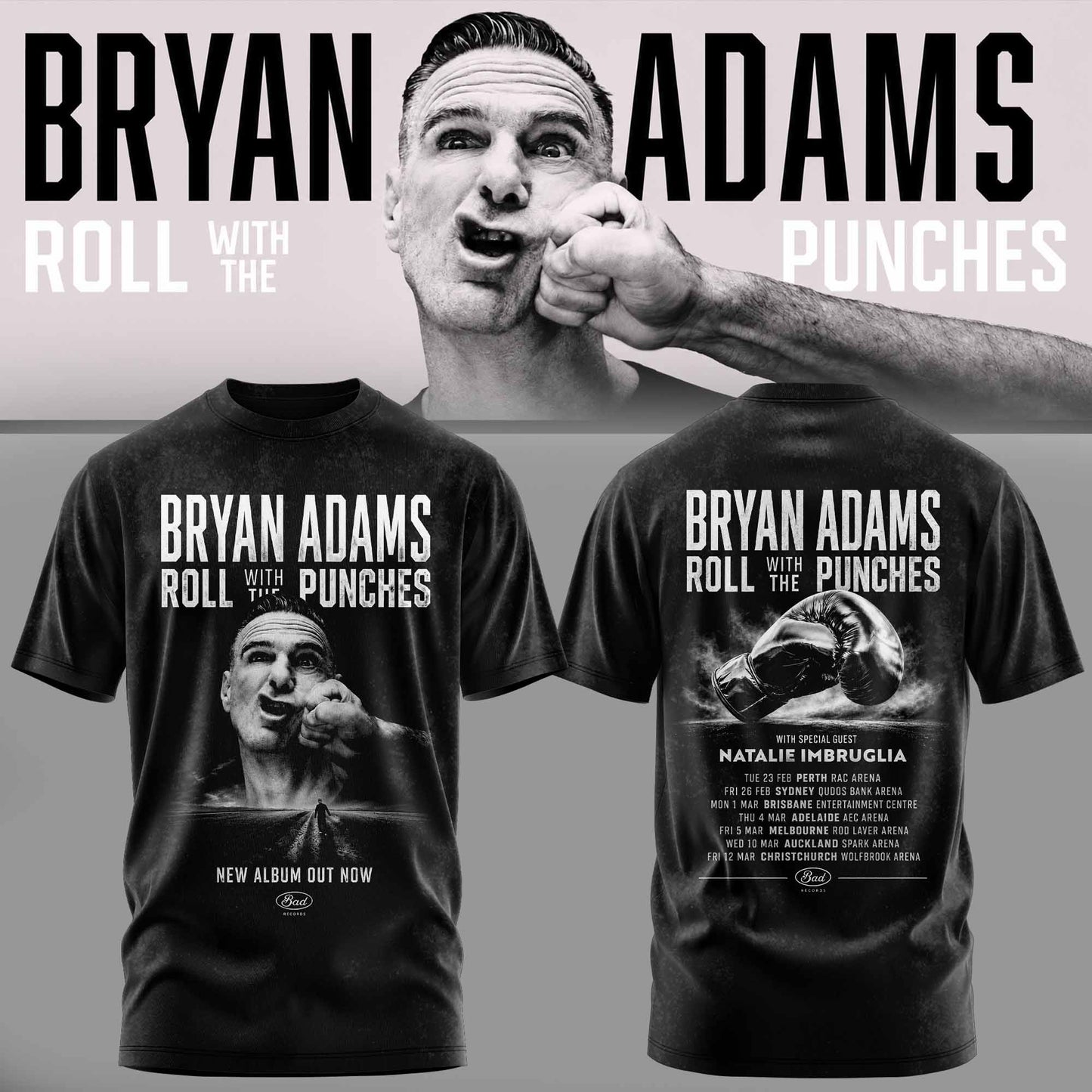 BRYAN ADAMS – ROLL WITH THE PUNCHES TOUR TEE