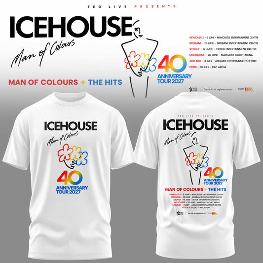 ICEHOUSE — MAN OF COLOURS 40TH ANNIVERSARY TOUR TEE