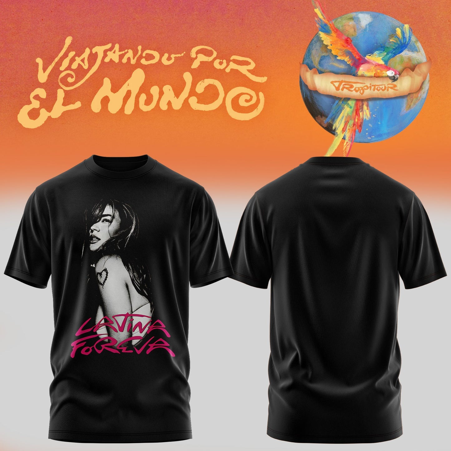 Karol G Viajando Por El Mundo Tropitour Limited Tshirt