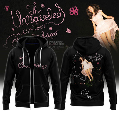 Olivia Rodrigo – The Unraveled Tour 2026/27 ZipHoodie Black