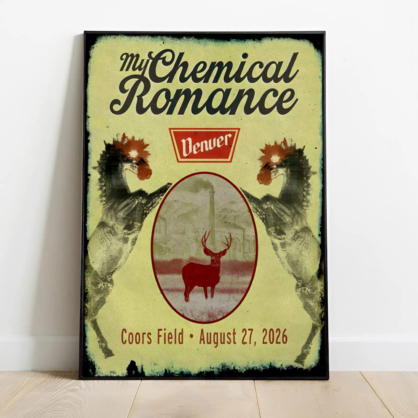 Limited Edition MCR Long Live The Black Parade Tour US 2026 At Denver Poster