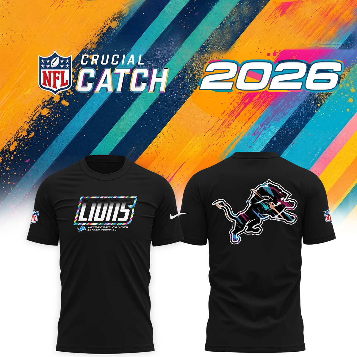 D. Lions 2026 Crucial Catch Limited Tshirt