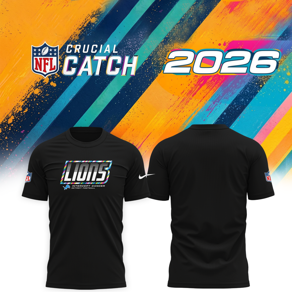 D. Lions 2026 Crucial Catch Limited Tshirt