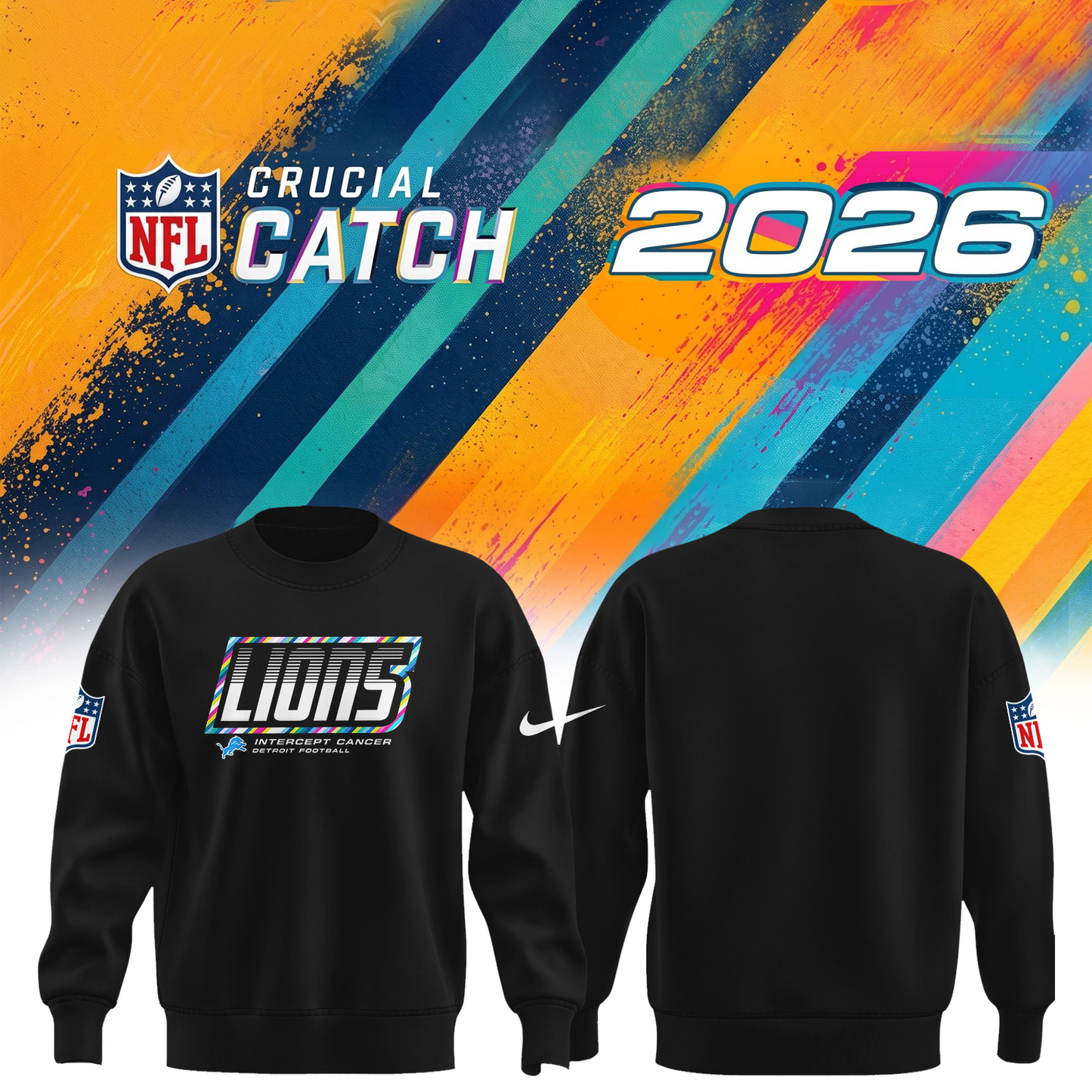 D. Lions 2026 Crucial Catch Limited Sweatshirt