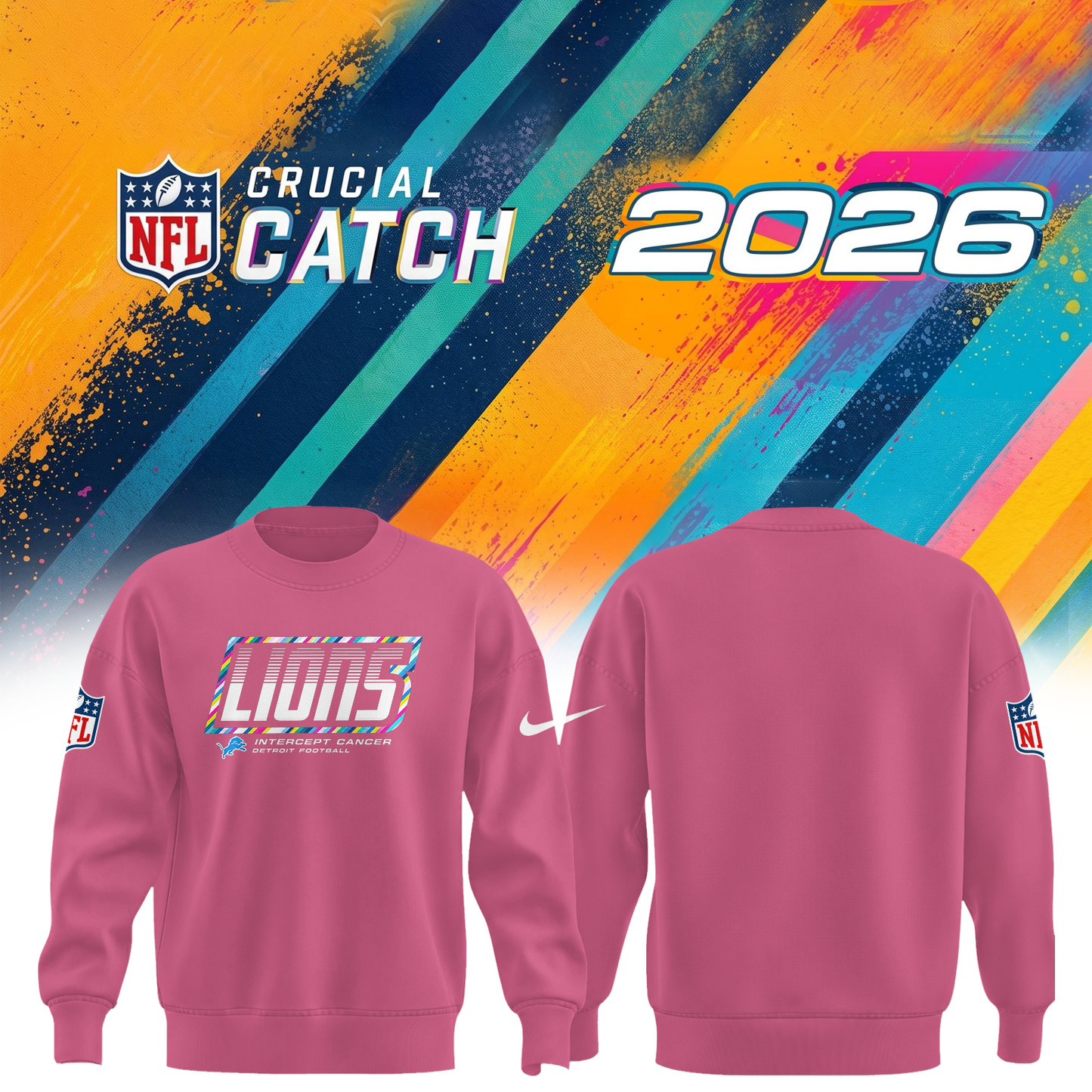 D. Lions 2026 Crucial Catch Limited Sweatshirt