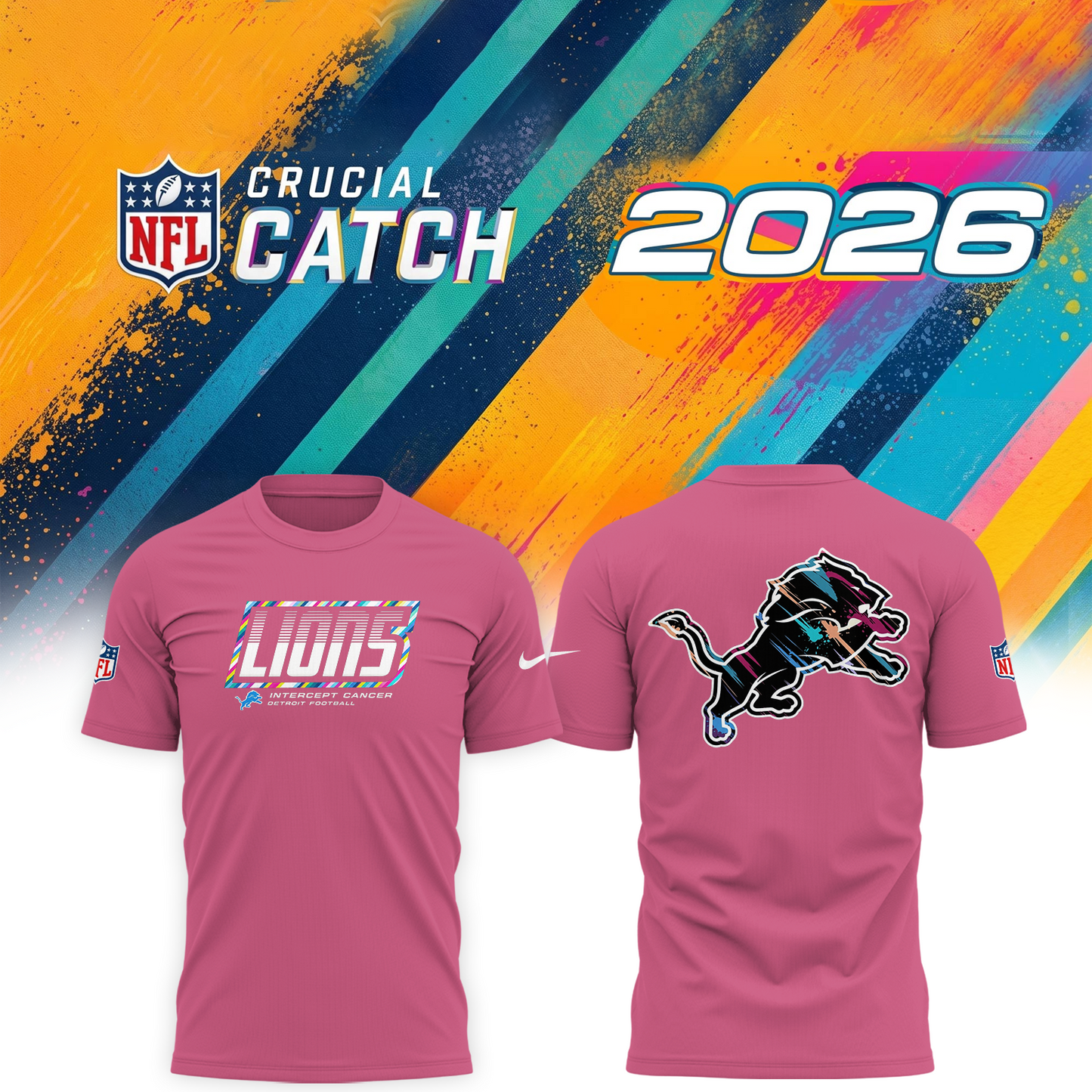 D. Lions 2026 Crucial Catch Limited Tshirt