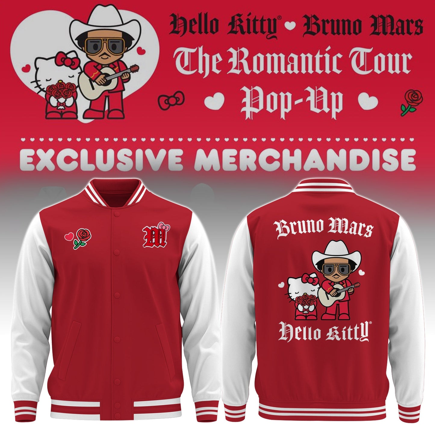 _Hello Kitty ❤️ Bruno Mars The Romantic Tour 2026 Bomber