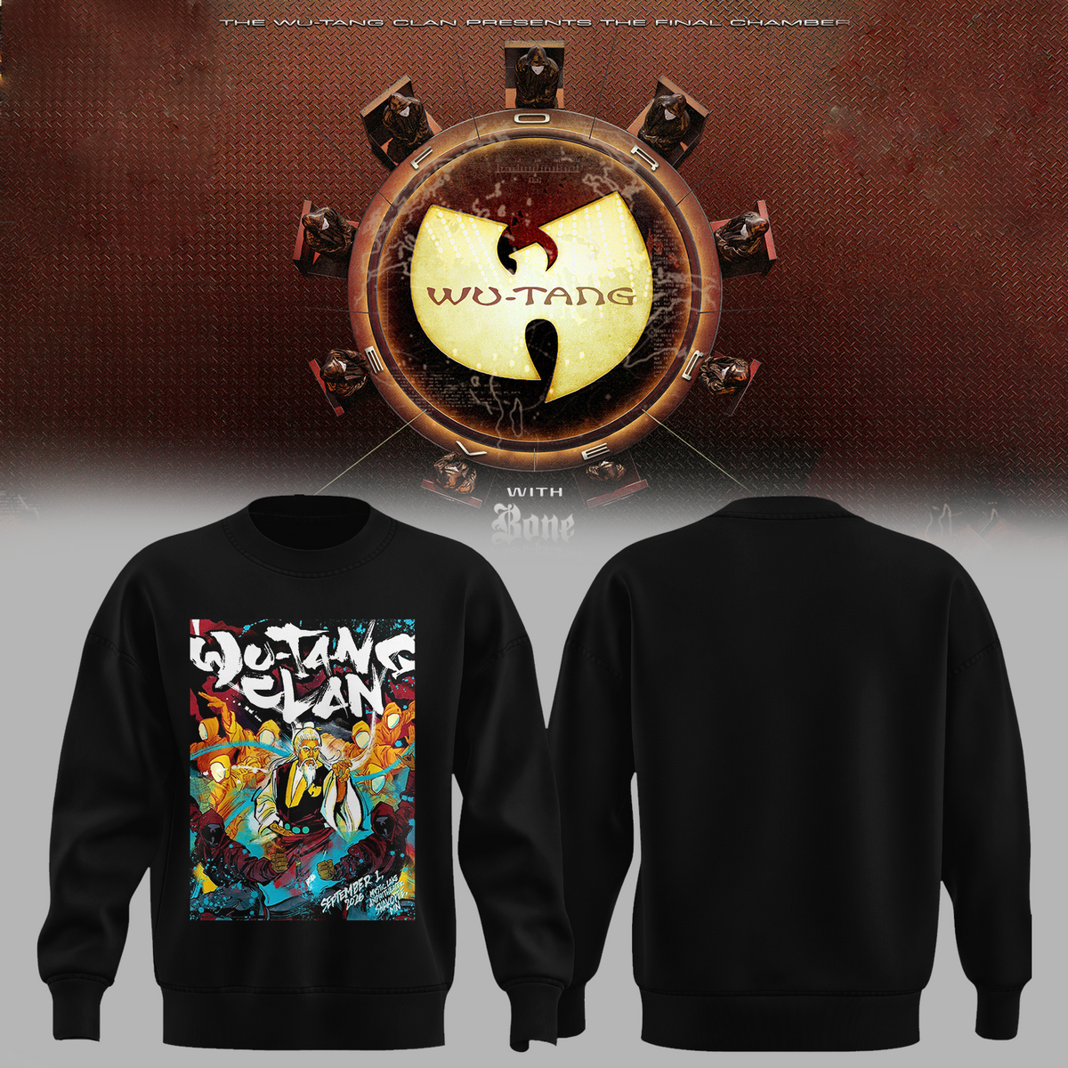 Wu-Tang Clan "The Final Chamber" Concert Poster Graphic Sweatshirt
