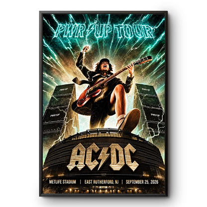 Newest Shirt AC/DC x NJ POWER UP TOUR 2026 Poster
