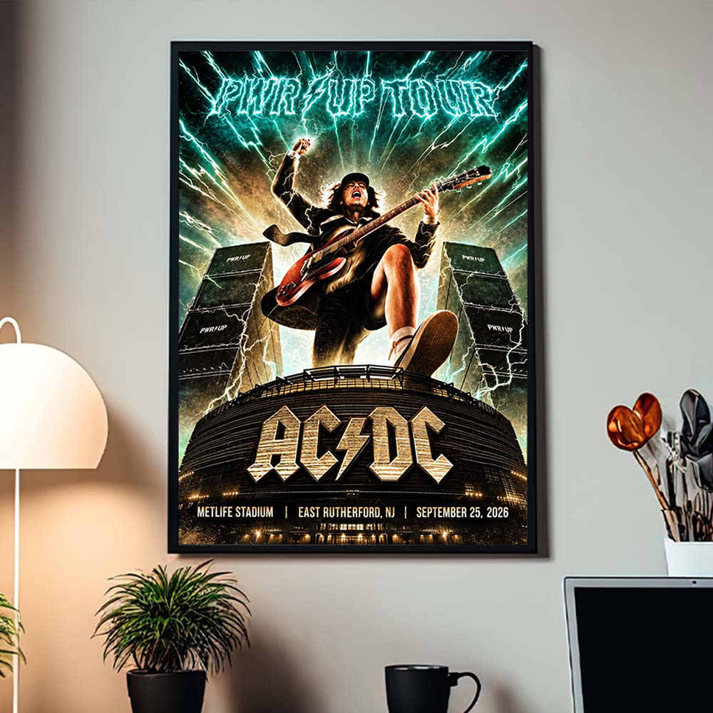 Newest Shirt AC/DC x NJ POWER UP TOUR 2026 Poster