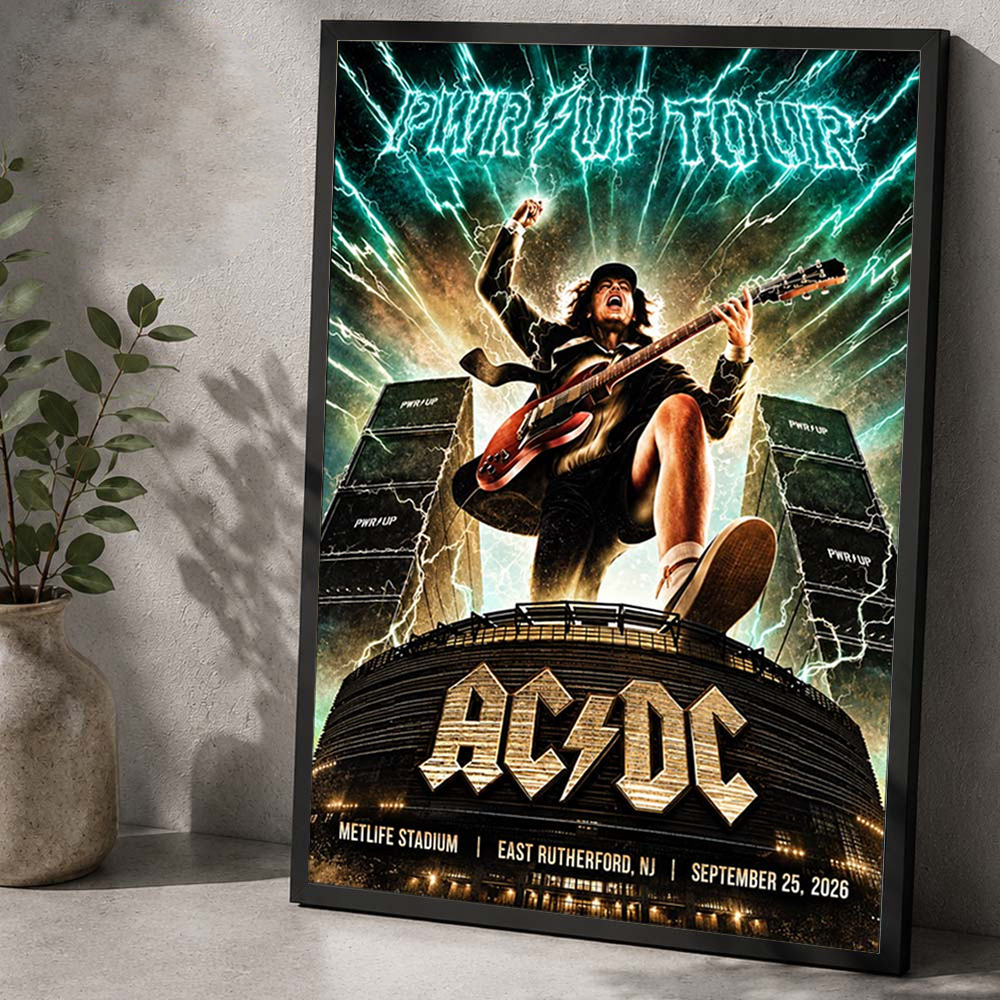 Newest Shirt AC/DC x NJ POWER UP TOUR 2026 Poster