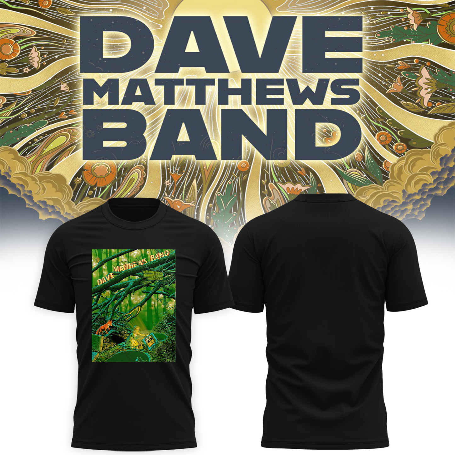 Dave Matthews Band George WA 2026 Gig Poster Live At The Gorge On September 4 5 6 2026 T shirt