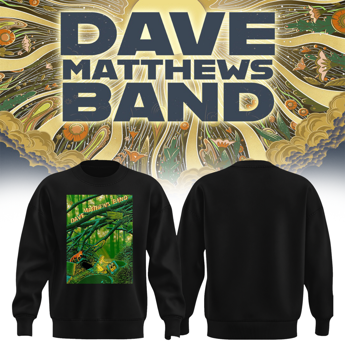 Dave Matthews Band George WA 2026 Gig Poster Live At The Gorge On September 4 5 6 2026 Sweater