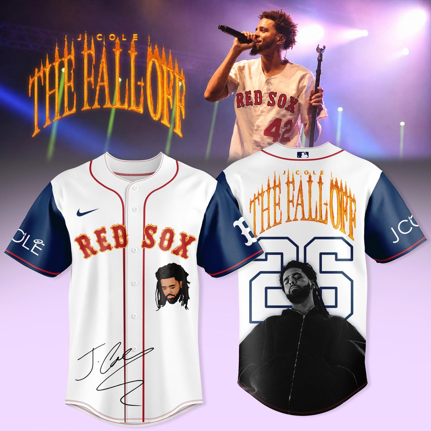 Baseball All Team x The Fall Off Tour Brewers Premium 3D Baseball Jersey