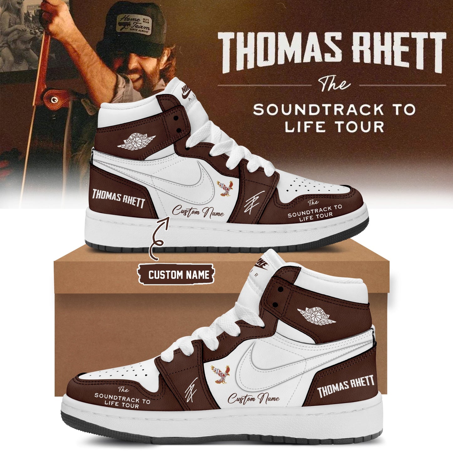 ,,Thomas Rhett ”The Soundtrack to Life Tour” Limited Edition Signature – Shoes 3