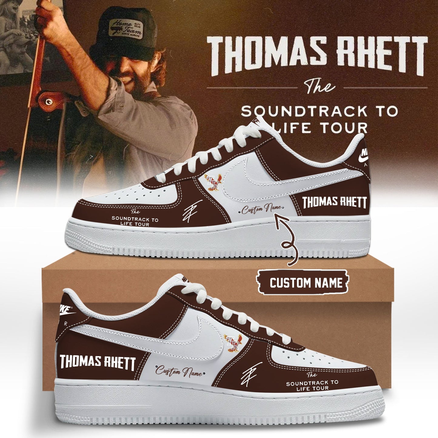 ,,Thomas Rhett ”The Soundtrack to Life Tour” Limited Edition Signature – Shoes 3