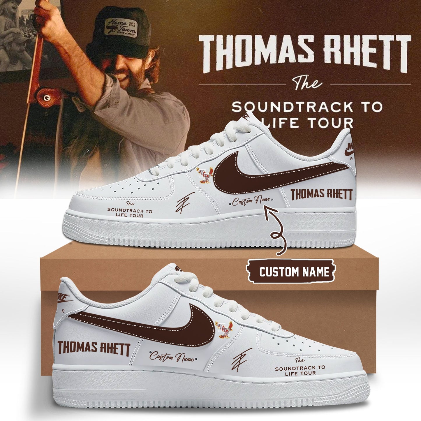 ,,Thomas Rhett ”The Soundtrack to Life Tour” Limited Edition Signature – Shoes 2