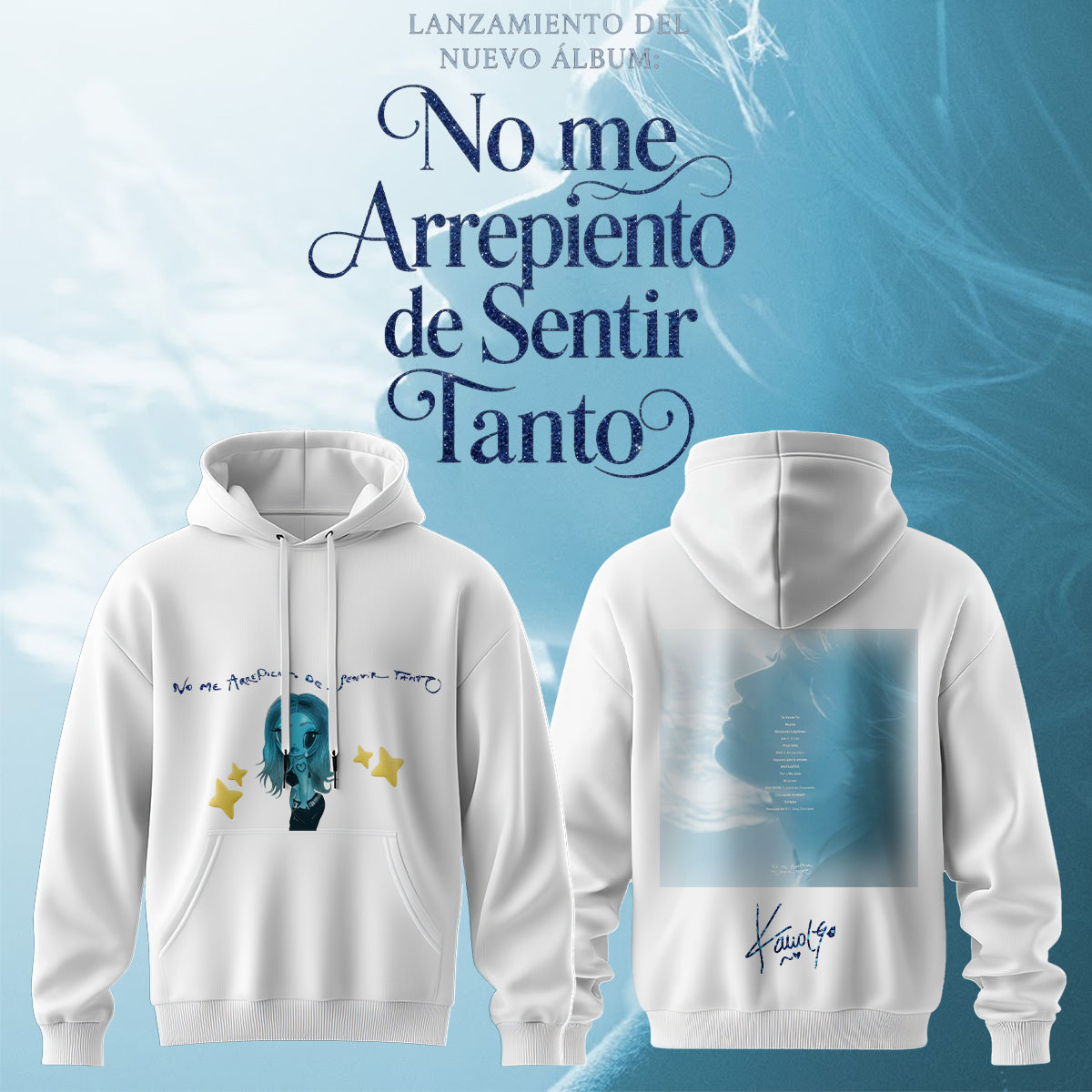.,KaRol G Album “NO ME ARREPIENTO DE SENTIR TANTO” .Limited Edition Signature Hoodie
