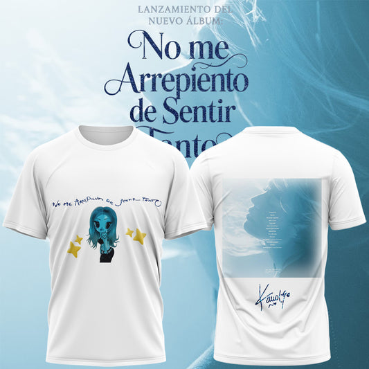 .,KaRol G Album “NO ME ARREPIENTO DE SENTIR TANTO” .Limited Edition Signature T shirt