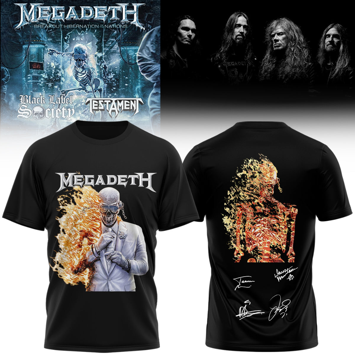 Megadeth Limited Signed TShirt