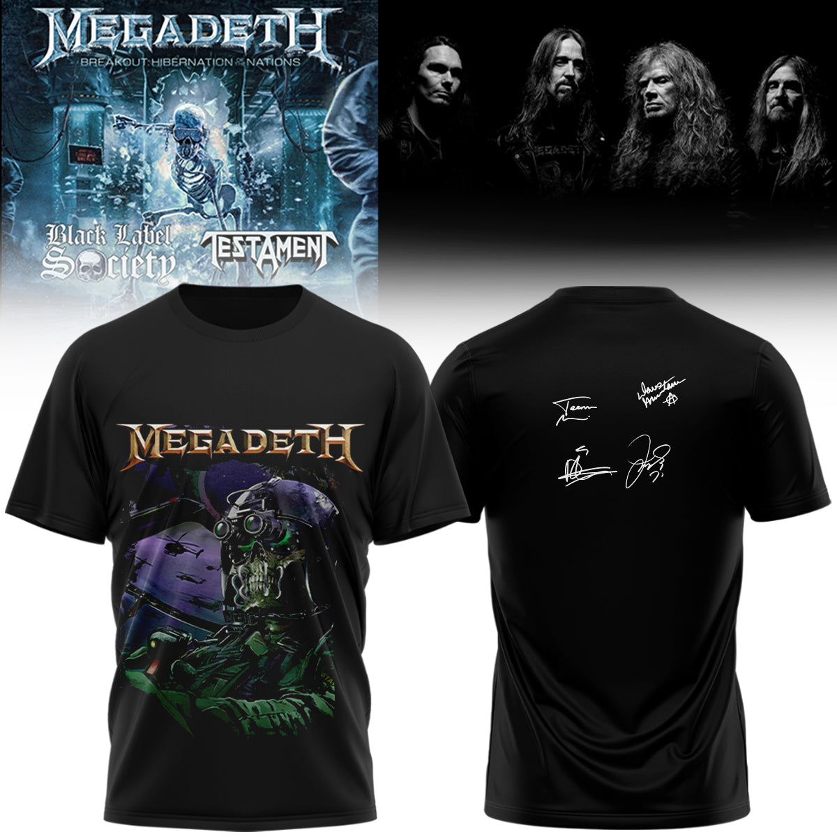 Megadeth Limited Signed TShirt