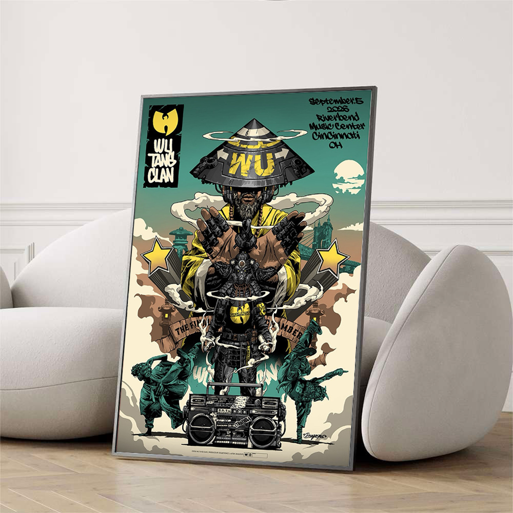 Wu-Tang Clan Cincinnati OH Live At Riverbend Music Center On Sep 5 2026 Poster