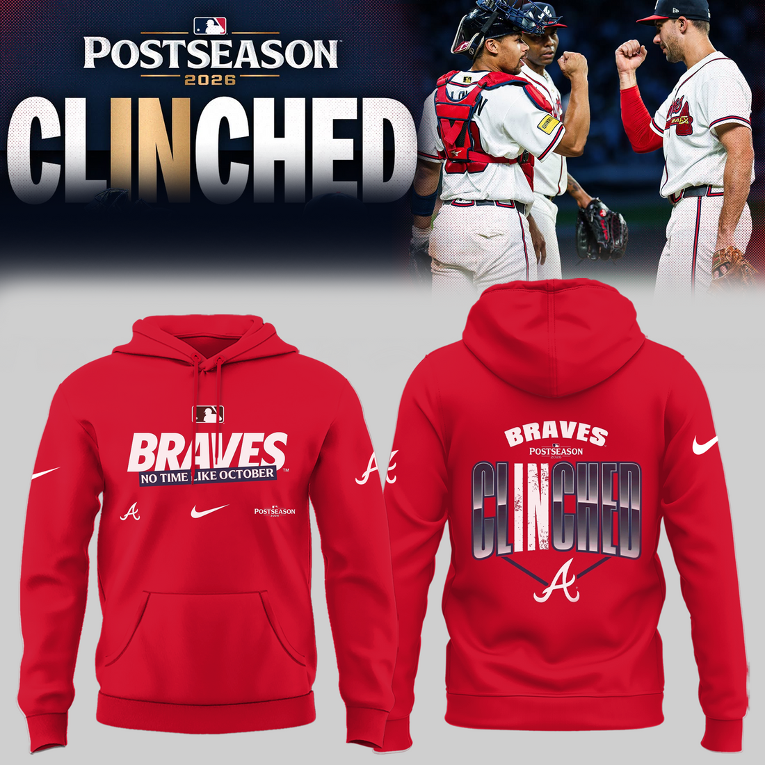 Limited Edition Postseason 2026 Clinched Hoodie