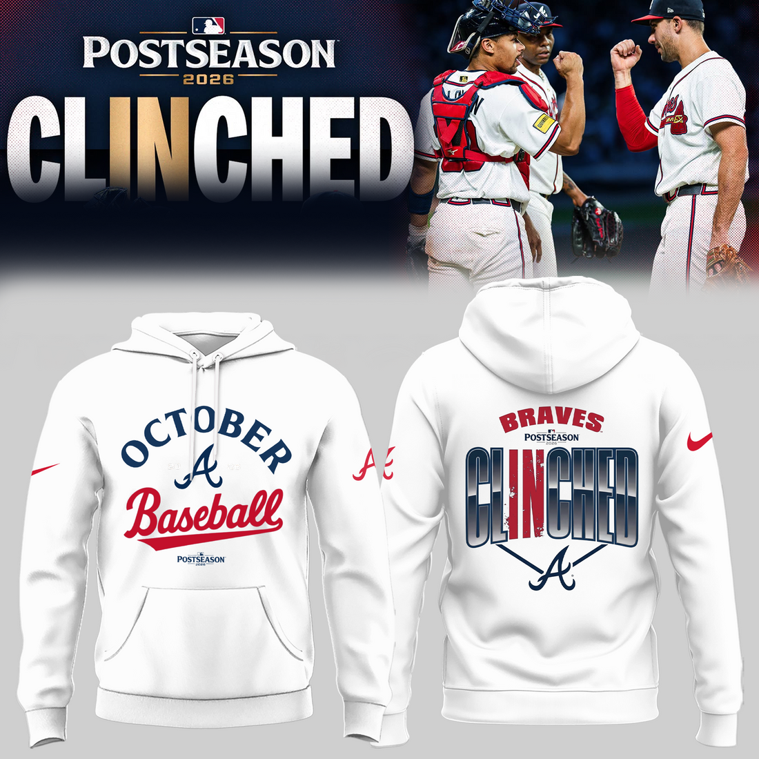 Limited Edition Postseason 2026 Clinched Hoodie