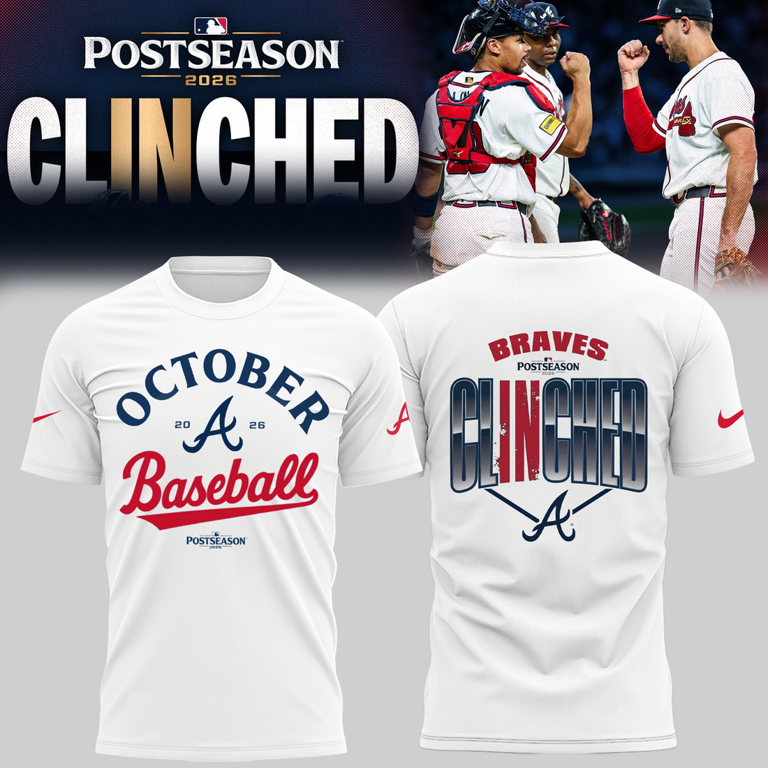 Limited Edition Postseason 2026 Clinched T-shirt