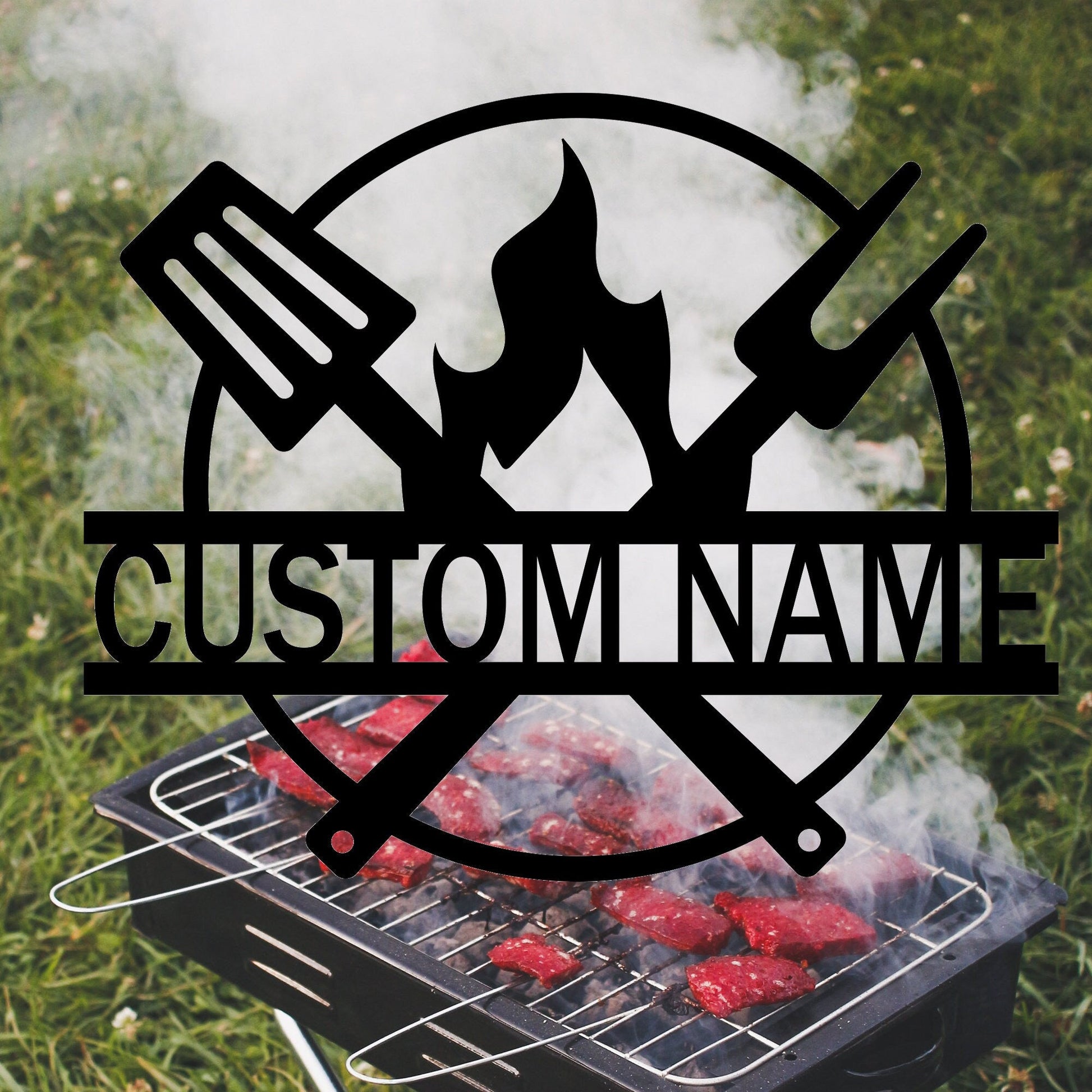 Custom BBQ Signs, Metal Wall Art, Metal Decoration, Outdoor Door Hangings, Home Decorations, Door Court Wall Hangings, Gifts For Friends