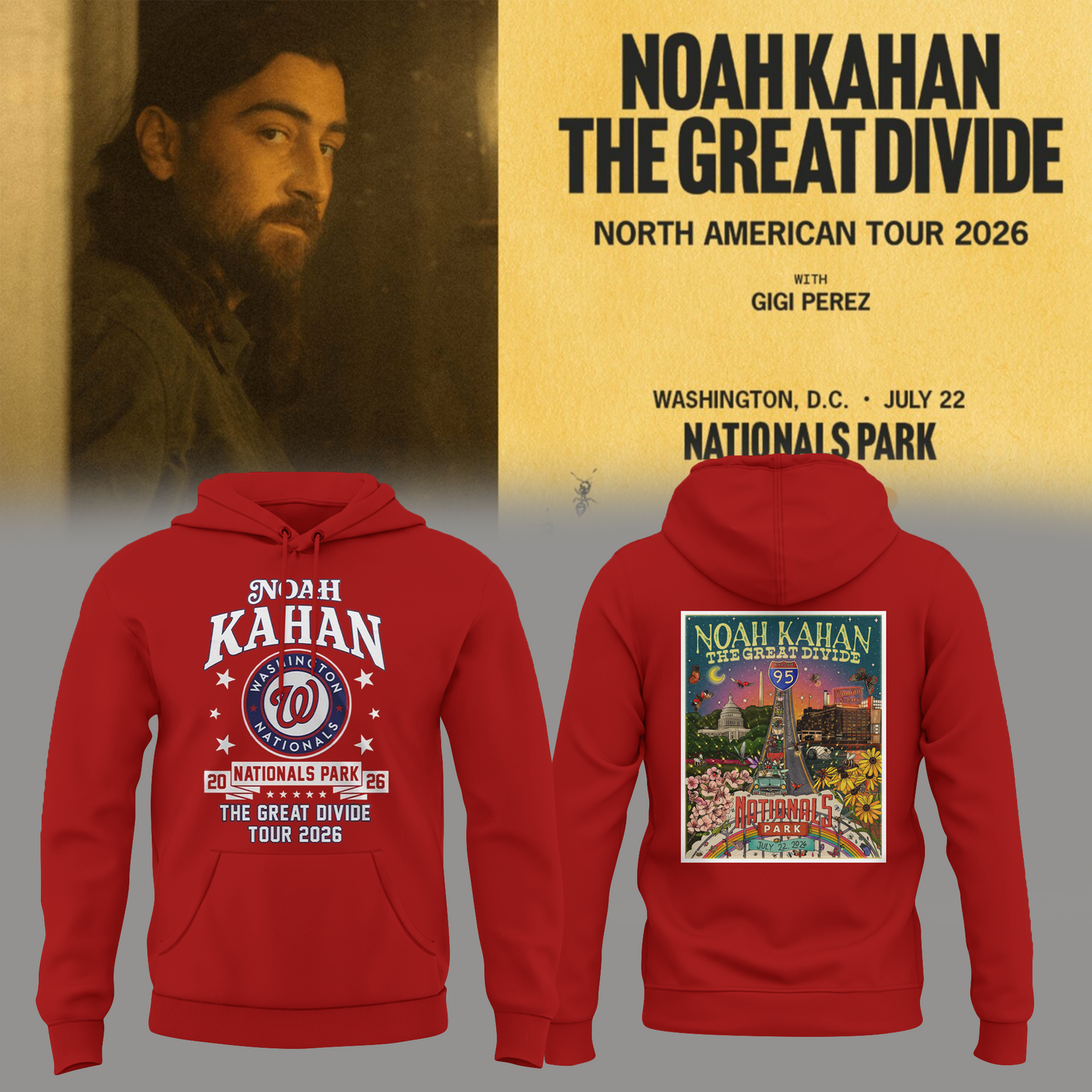 Limited Edition The Great Divide Tour 2026 At Washington Nationals Hoodie