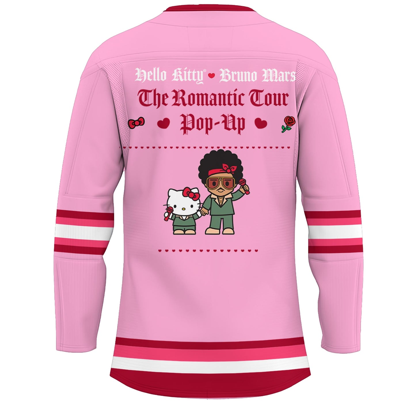 Hello Kitty ❤️ Bruno Mars The Romantic Tour 2026 Hockey Jersey