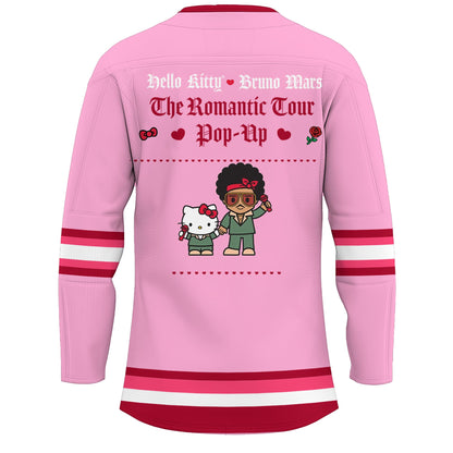 Hello Kitty ❤️ Bruno Mars The Romantic Tour 2026 Hockey Jersey