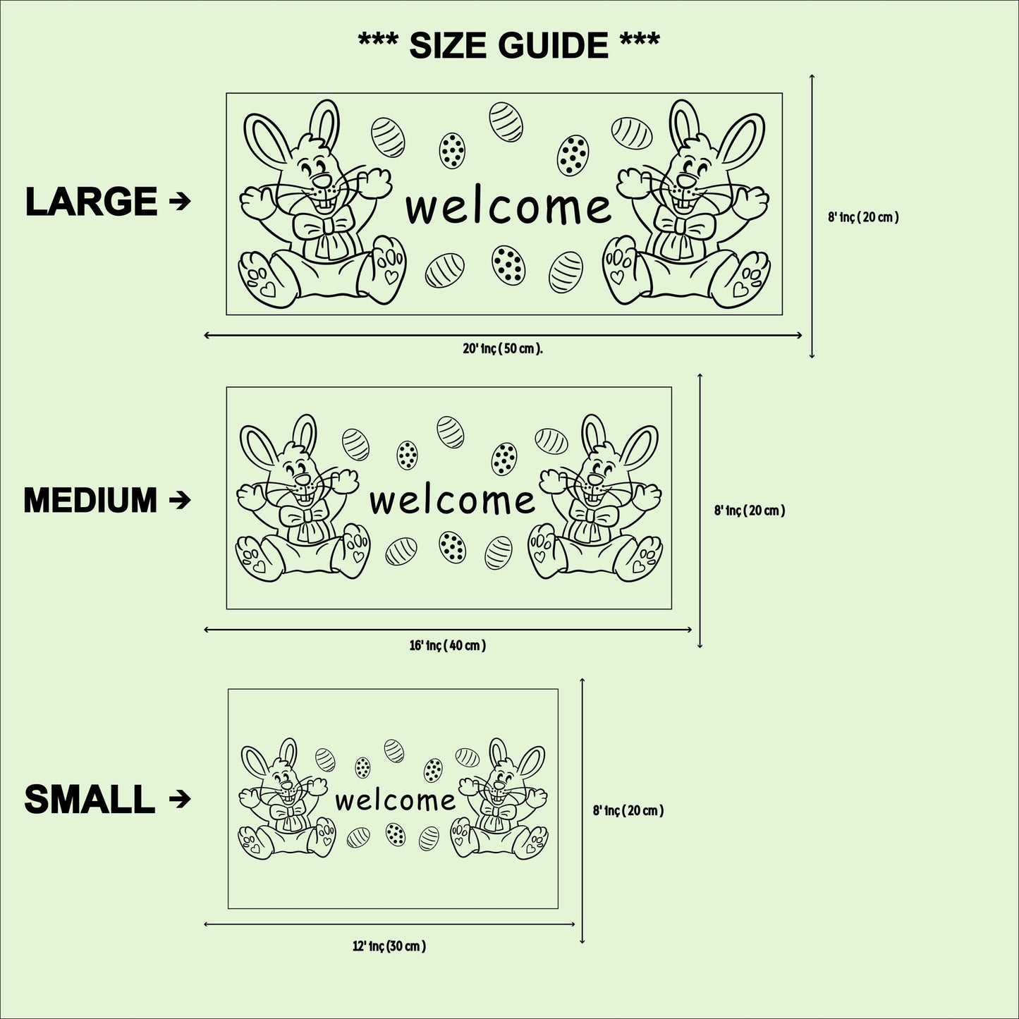 Easter Bunny Welcome Sign: Birch Wood Spring Door Decor