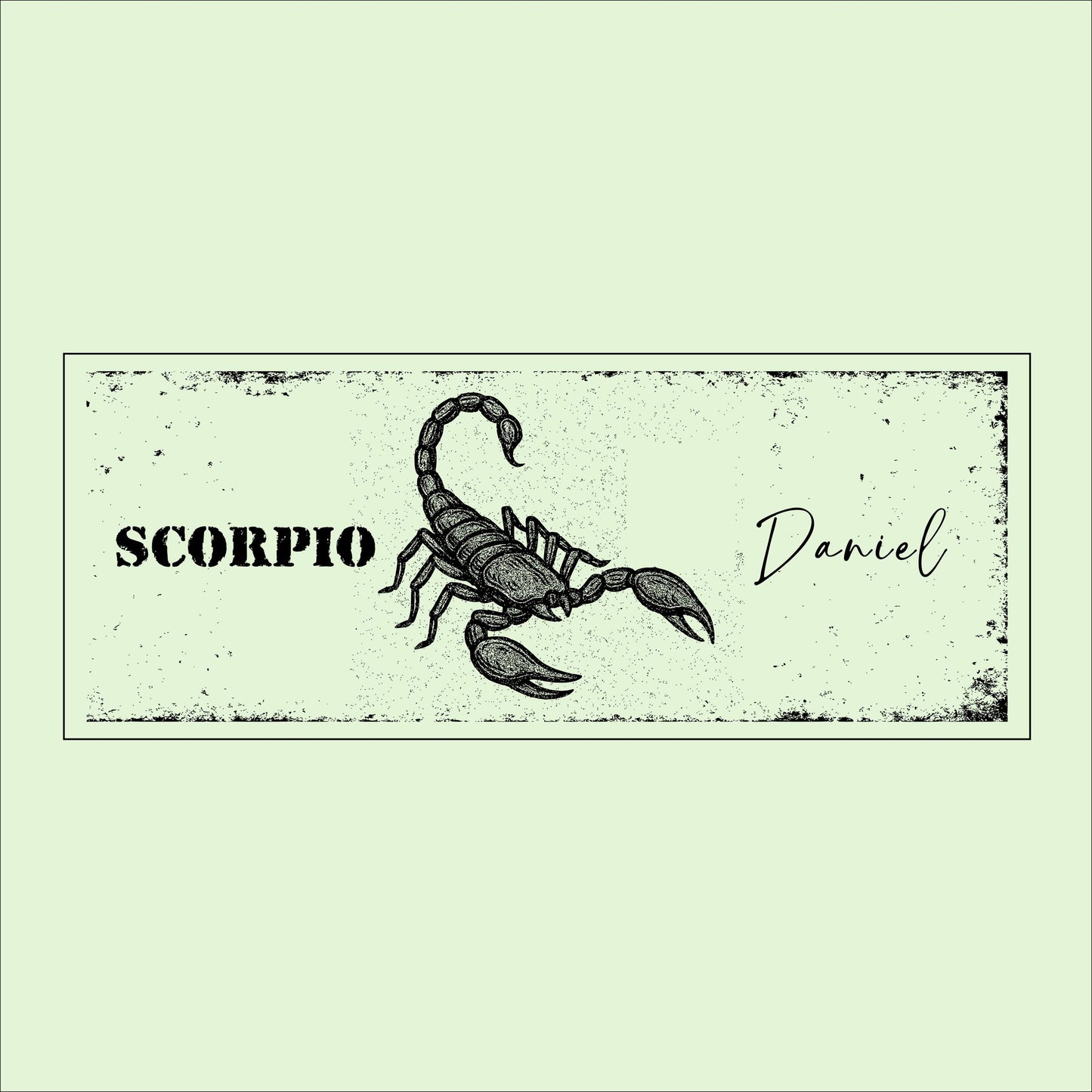 Scorpio Zodiac Sign Wooden Plaque: Rustic Astrology Wall Decor