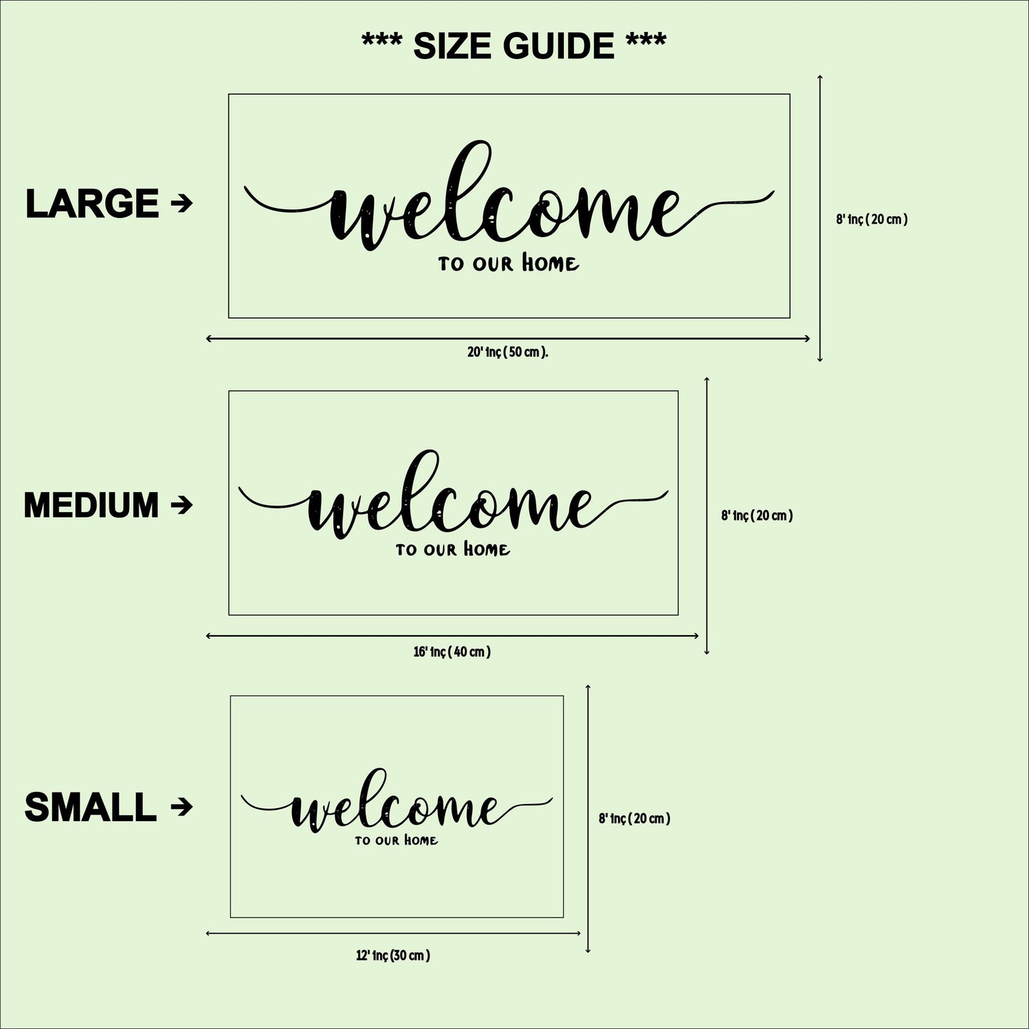 Rustic Welcome to Our Home Sign: Birch Wood Farmhouse Decor