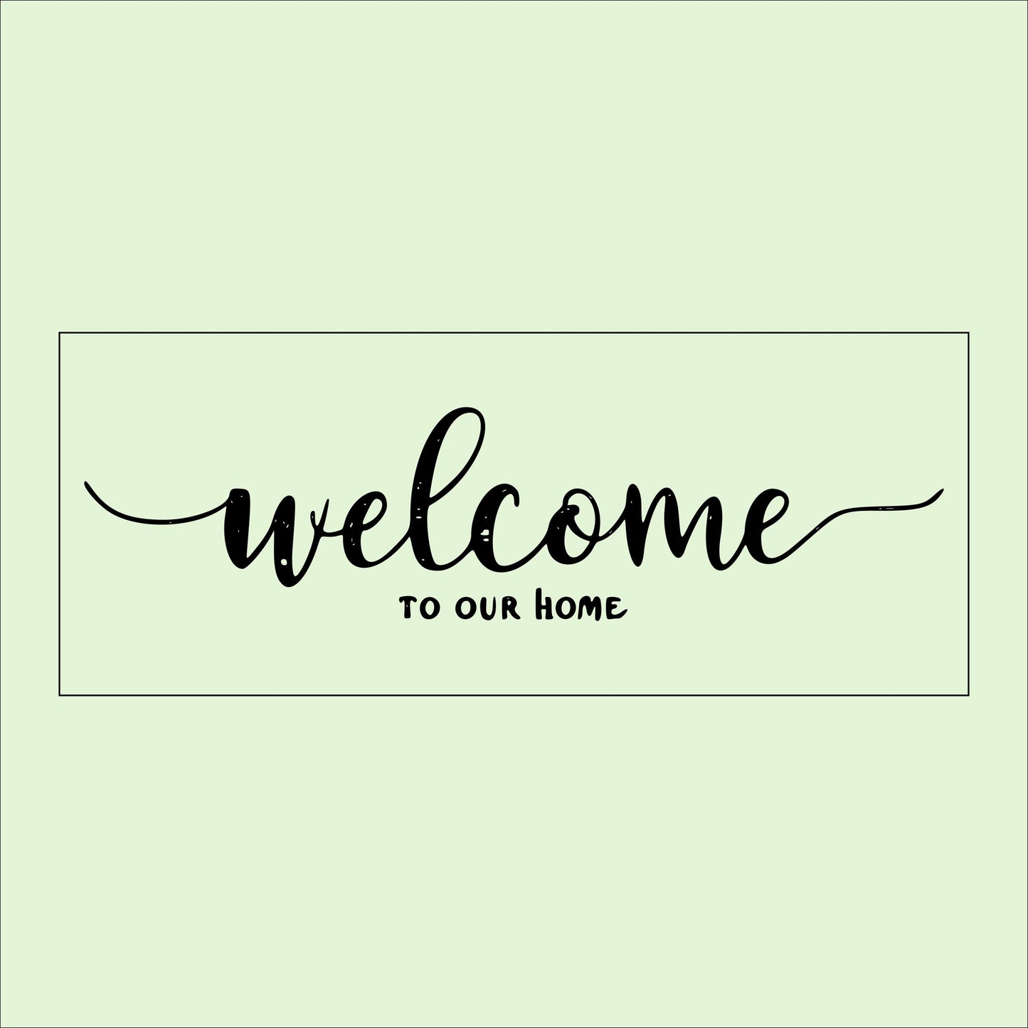 Rustic Welcome to Our Home Sign: Birch Wood Farmhouse Decor