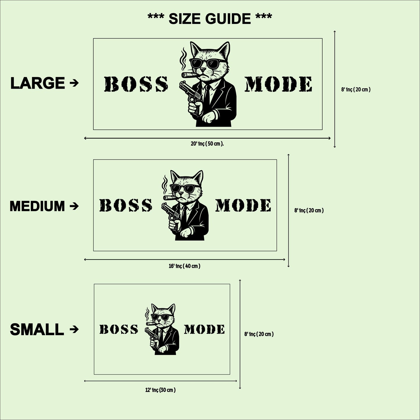 Boss Mode Mafia Cat Wooden Sign: Funny Office Decor